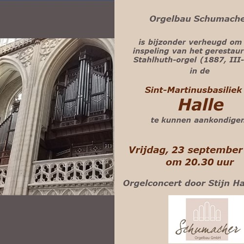 HALLE  EINWEIHUNG - INSPELING - INAUGURATION